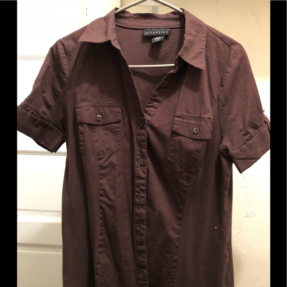 Juniors Attention cuffed shirt